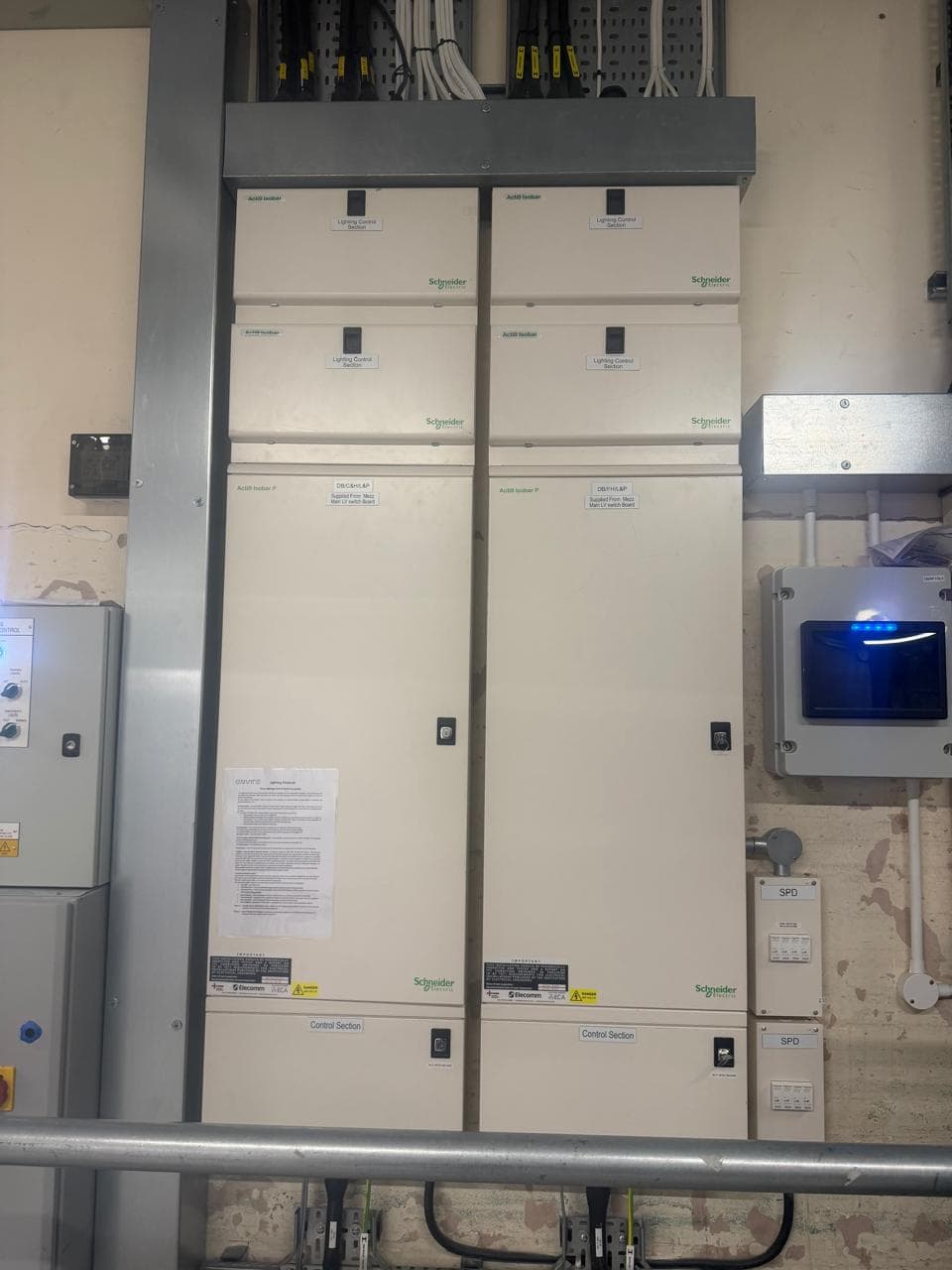 Commercial distribution board installation